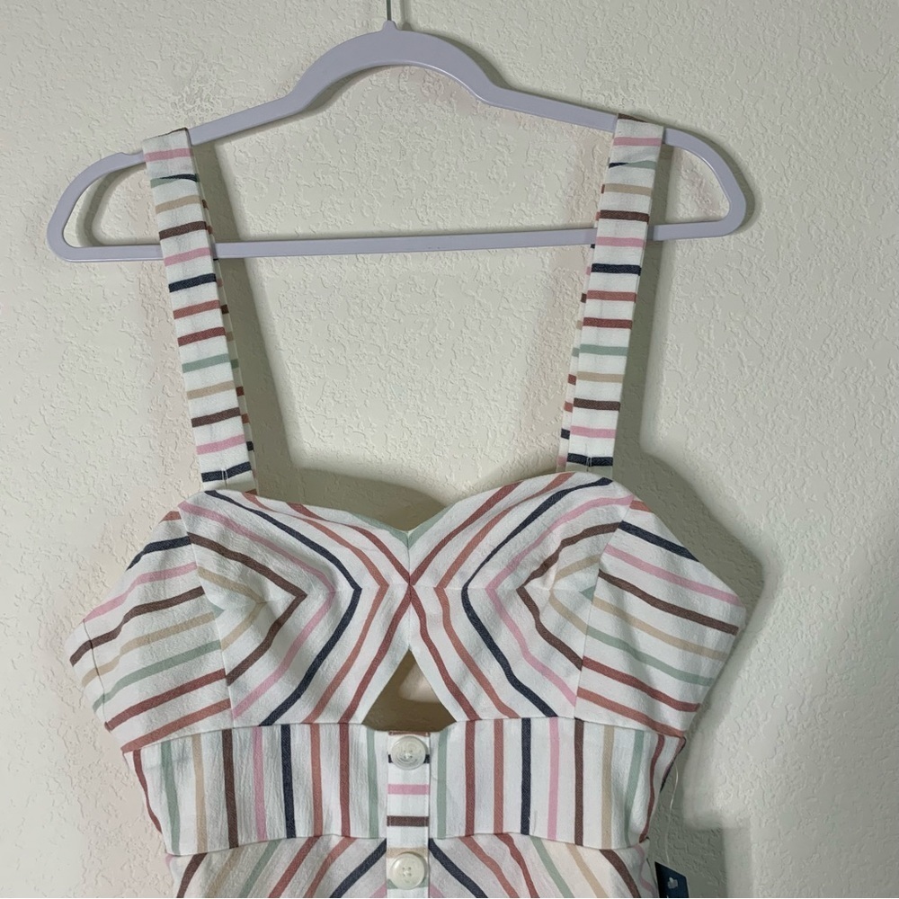 ModCloth Womens 100% cotton sunset cruise stripe dress 2 NWT - Picture 4 of 10